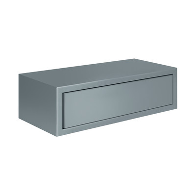 Mensola con cassetto Spaceo grigio, sp 1,8 cm