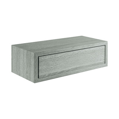 Mensola con cassetto Spaceo rovere grigio, sp 2,2 cm