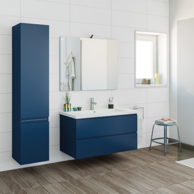 Leroy Merlin Lavandini Bagno Con Mobile.Mobile Bagno Gola Blu L 95 Cm Prezzo Online Leroy Merlin