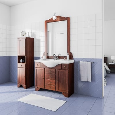 Arredo Bagno Leroy Merlin Roma.Mobile Bagno Laura Noce L 105 Cm Prezzo Online Leroy Merlin