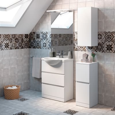 Leroy Merlin Lavandini Bagno Con Mobile.Mobile Bagno Elise Bianco L 60 Cm Prezzo Online Leroy Merlin