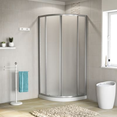 Cabina Doccia Leroy Merlin Opinioni.Box Doccia Quadrato Scorrevole Nerea 80 X 80 Cm H 185 Cm In Vetro Temprato Spessore 4 Mm Granito Argento Prezzo Online Leroy Merlin