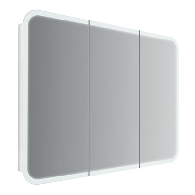 Specchiera Bagno Leroy Merlin.Specchio Contenitore Con Luce Liverpool L 95 X H 70 Cm Bianco Prezzo Online Leroy Merlin