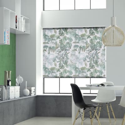 Leroy Merlin Tende A Rullo Da Esterno.Tenda A Rullo Foliage Verde E Bianco 90x250 Cm Prezzo Online Leroy Merlin