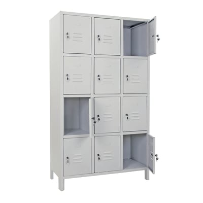 Armadietti Spogliatoio Leroy Merlin.Armadio Casellario Monoblocco L 100 X P 35 X H 179 5 Cm Grigio Prezzo Online Leroy Merlin