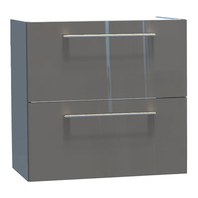 Mobile Bagno Sotto Lavandino.Mobile Da Bagno Sotto Lavabo L 60 X P 35 X H 58 Cm In Agglomerato Grigio Prezzo Online Leroy Merlin