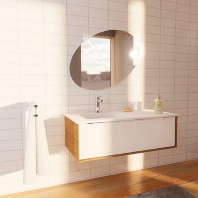 Leroy Merlin Lavandini Bagno Con Mobile.Set Mobile Da Bagno Con Lavabo Neo Bianco L 90 Cm Prezzo Online Leroy Merlin