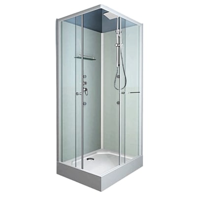 Cabina Doccia Idromassaggio 80x80.Cabina Doccia Idromassaggio Quadrato Dina 80 X 80 Cm Prezzo Online Leroy Merlin