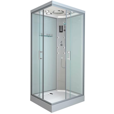 Cabina Doccia 70x90 Completa.Cabina Doccia Idromassaggio Rettangolare Klios 70 X 90 Cm Prezzo Online Leroy Merlin