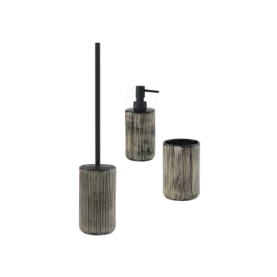 Leroy Merlin Accessori Bagno.Set Di Accessori Per Bagno Naomi Avorio E Nero In Ceramica 3 Pezzi Prezzo Online Leroy Merlin