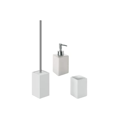 Accessori Per Bagno Leroy Merlin.Set Di Accessori Per Bagno Verbena Bianco In Ceramica 3 Pezzi Prezzo Online Leroy Merlin