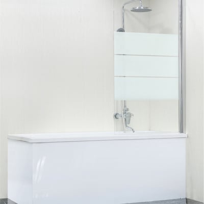 Pareti Doccia Per Vasche Da Bagno.Parete Vasca In Vetro Di Sicurezza 5 Mm Serigrafato H 140 Cm Prezzo Online Leroy Merlin