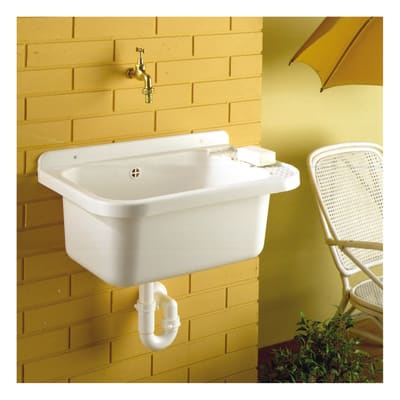 Lavatoio Per Lavanderia Ceramica.Lavatoio Per Bucato Basin New 60 X 27 X 42 Cm Prezzo Online Leroy Merlin