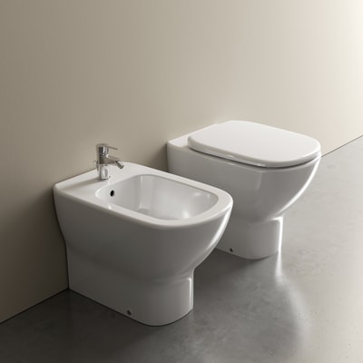 Sanitari Filo Muro Ideal Standard.Coppia Sanitari Pavimento Filo Muro Ideal Mood Ideal Standard Prezzo Online Leroy Merlin