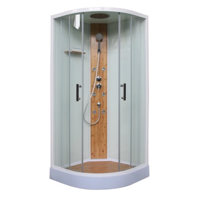 Cabina Doccia 90 X 90.Cabina Doccia Idromassaggio Semicircolare 90 X 90 Cm Prezzo Online Leroy Merlin