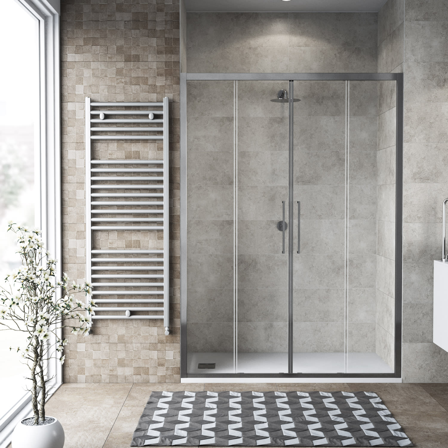 Cabina Doccia Klios 70x90.Porta Doccia Scorrevole Record 170 Cm H 195 Cm In Vetro Temprato Spessore 6 Mm Trasparente Satinato Prezzi E Offerte Online Leroy Merlin