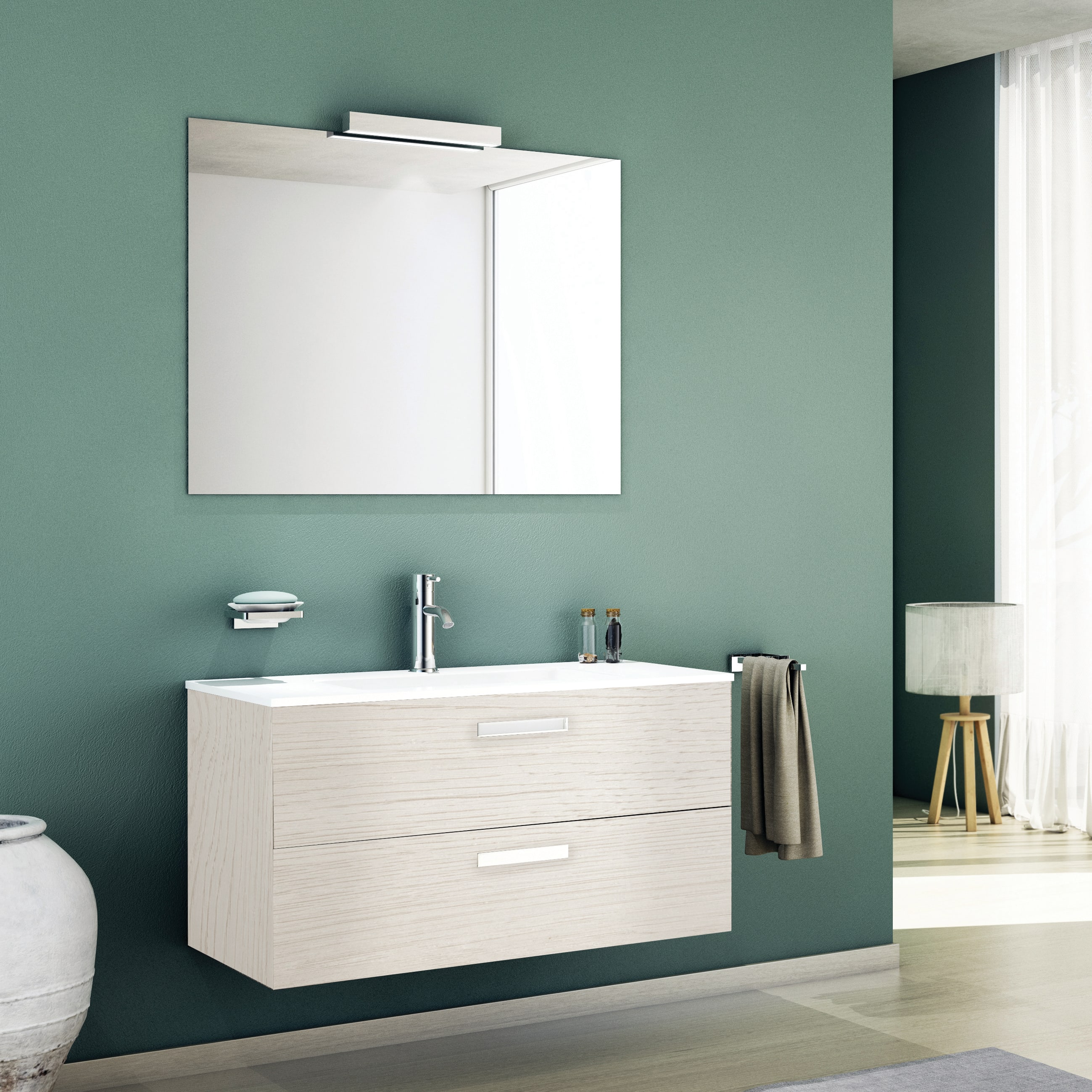 Leroy Merlin Roma Accessori Bagno.Mobile Bagno Key Bianco L 90 Cm Prezzo Online Leroy Merlin