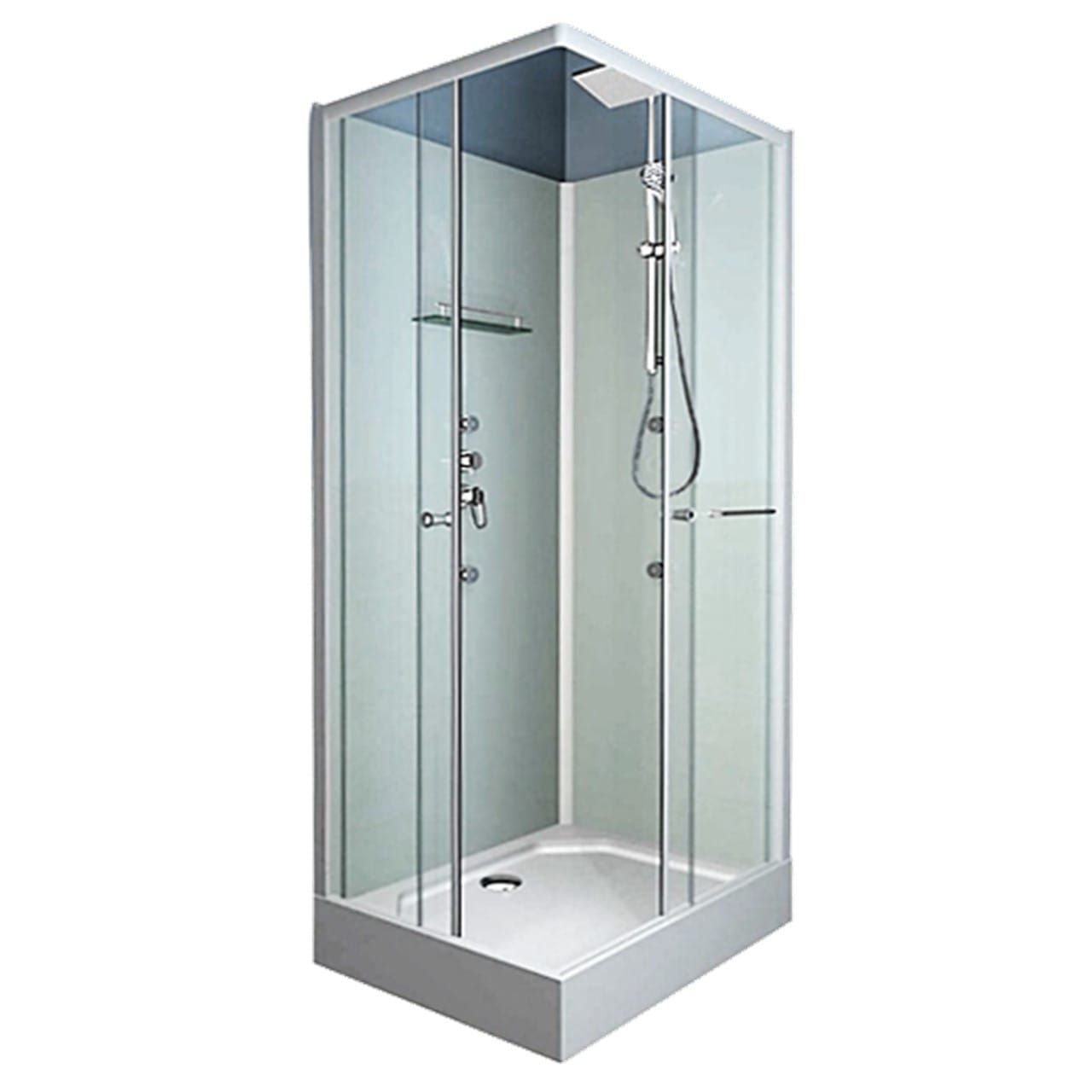 Cabina Doccia Eklis 90x90.Cabina Doccia Idromassaggio Quadrato Dina 80 X 80 Cm Prezzo Online Leroy Merlin