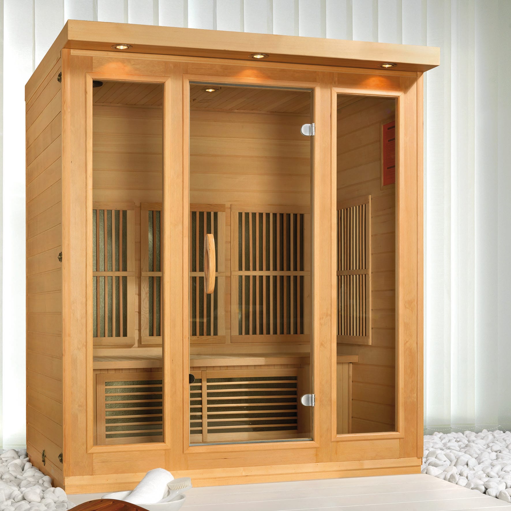 Cabina Doccia Con Sauna.Sauna Infrarossi Sir 504 L 160 X H 200 X P 110 Cm Prezzo Online Leroy Merlin