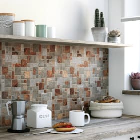 Mosaico in cucina, soggiorno e corridoio