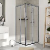 Cabina Doccia Eklis 90x90.Cabina Doccia Idromassaggio Semicircolare Eklis 90 X 90 Cm Prezzo Online Leroy Merlin