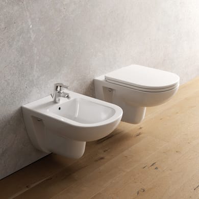 Wc Filo Parete Dolomite.Coppia Sanitari Bagno Sospesi E A Terra Leroy Merlin